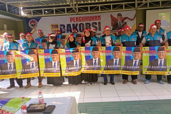 Pengukuhan Bakorsi Tuban Digelar, Siap Kawal Suara Anies dengan Rapi