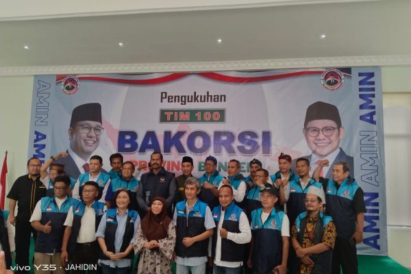 Tim 100 Bakorsi Banten Dikukuhkan, Siap Menangkan AMIN dan Partai Pengusung